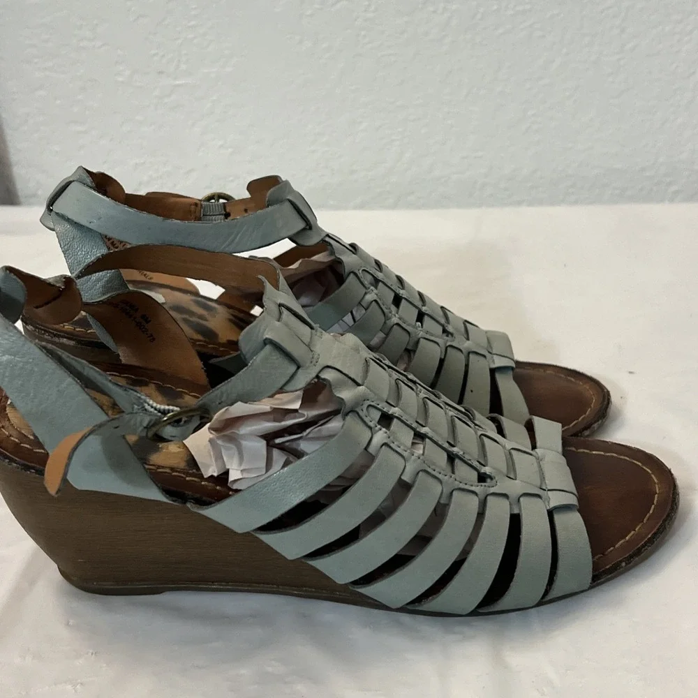 Baretraps Blue Leather 3